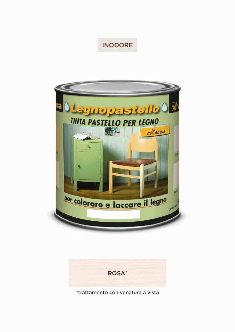 Legnopastello Tinta Ml 250 Rosa – Veleca