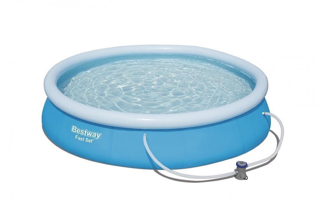 Piscina Fast Set Rotonda Fuori Terra Con Pompa Filtro 366X76 Cm – Best Way