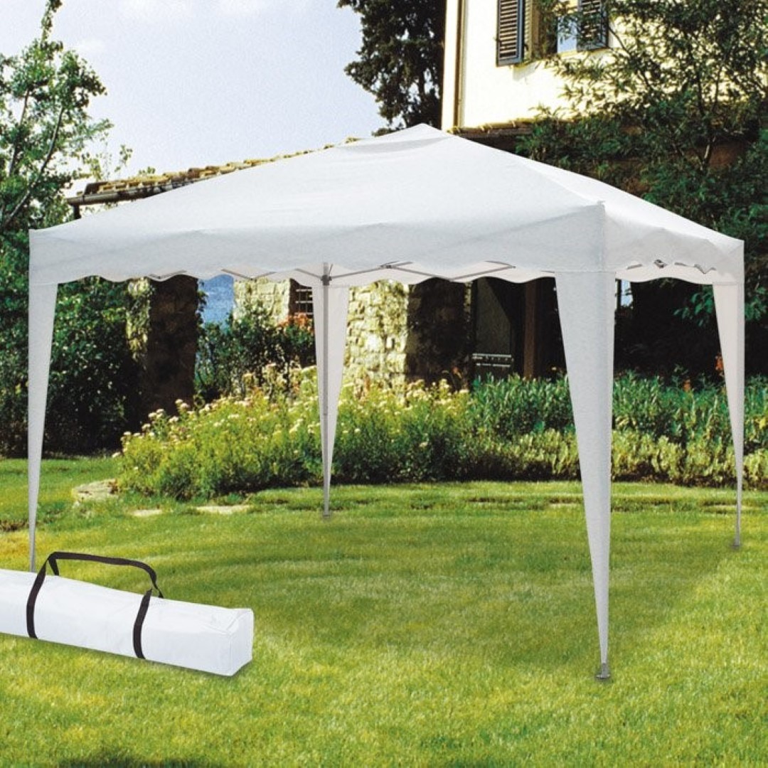 Gazebo Metallo Pieghevole 3X2 Automatico Bianco Con Sacca 787/7 – Biacchi Ettore