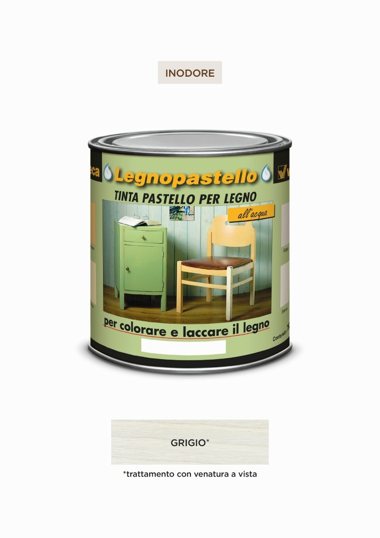 Legnopastello Tinta Ml 250 Grigio – Veleca