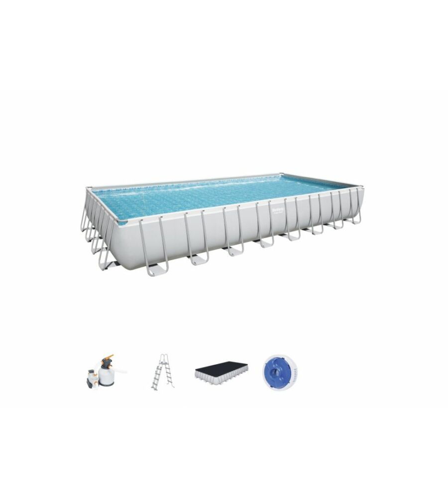 Piscina Fuoriterra Acciaio 956X488X132 Pompa A Sabbia Scaletta 56623 – Best Way