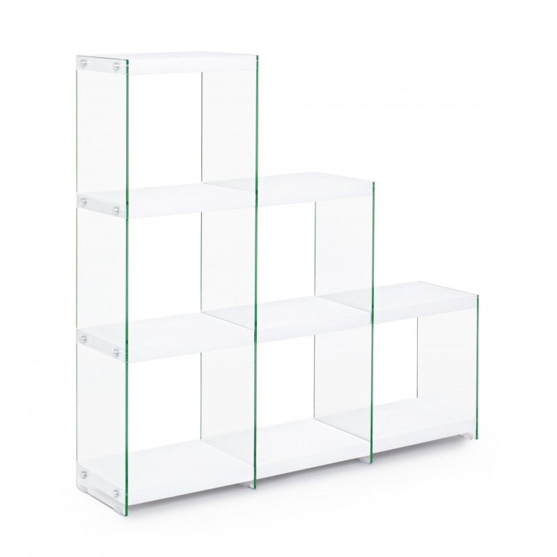 Libreria Scala Sury Bianco 122X29.5 H120 – Bizzotto