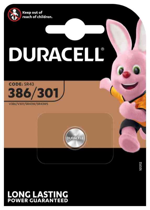 Duracell Pila D301/386 Set 10 Pezzi – Cfg