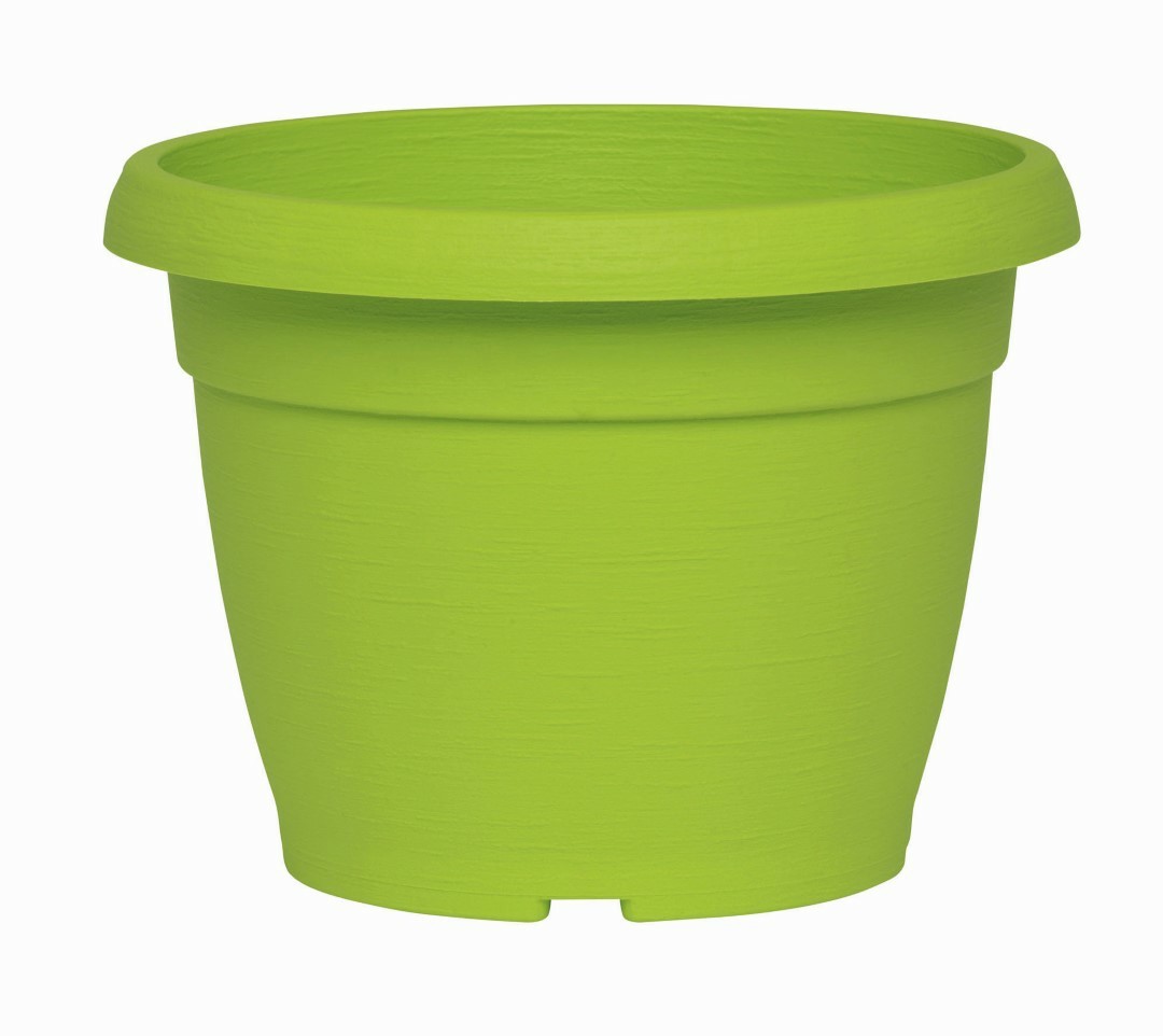 Vaso Fiori Similcotto Spazzolato Diametro 22 Verde Lime Set 5 Pezzi – Arca