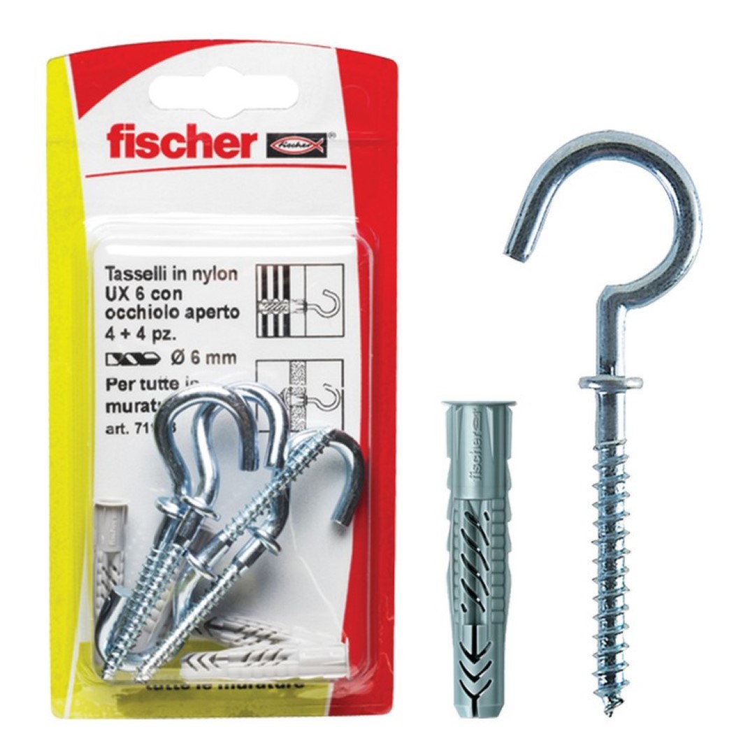 Tasselli Nylon Ux 6X35 R K Set 5 Pezzi – Fischer