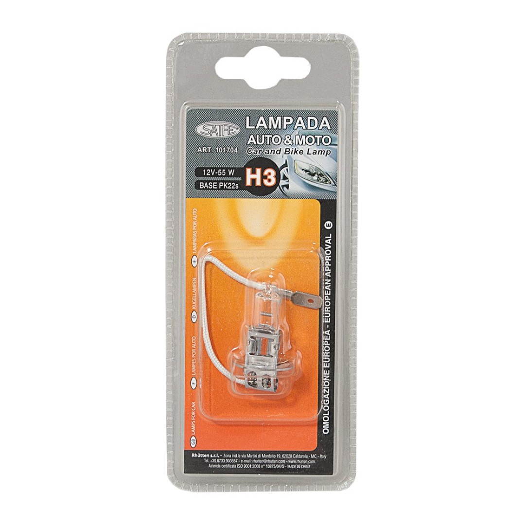 Lampada H3 12V 55W Pk22S Set 5 Pezzi – Rhutten