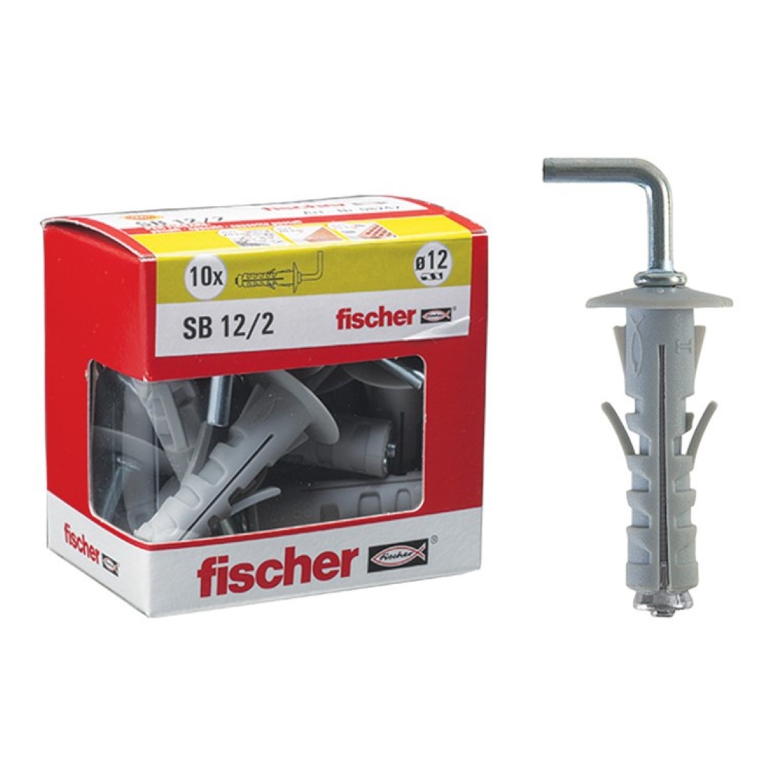 Tasselli Nylon Sb 12/2 Con Gancio Set 5 Pezzi – Fischer