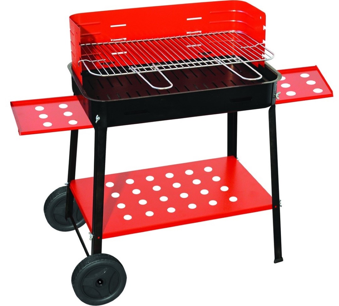 Barbecue Bbc Flavia Con Ruote E Piano Laterale 35X50X80H – Artigianferro