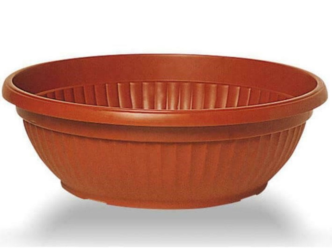 Ciotola Sottovaso Similcotto Rotonda Diametro 30 Terracotta Set 5 Pezzi – Arca