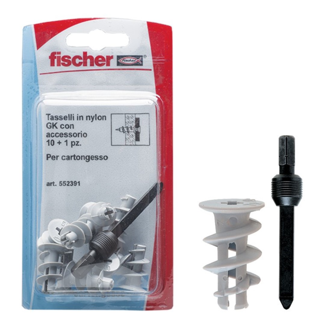 Tasselli Nylon Gk K Tasselli In Nylon + Inserto Set 5 Pezzi – Fischer