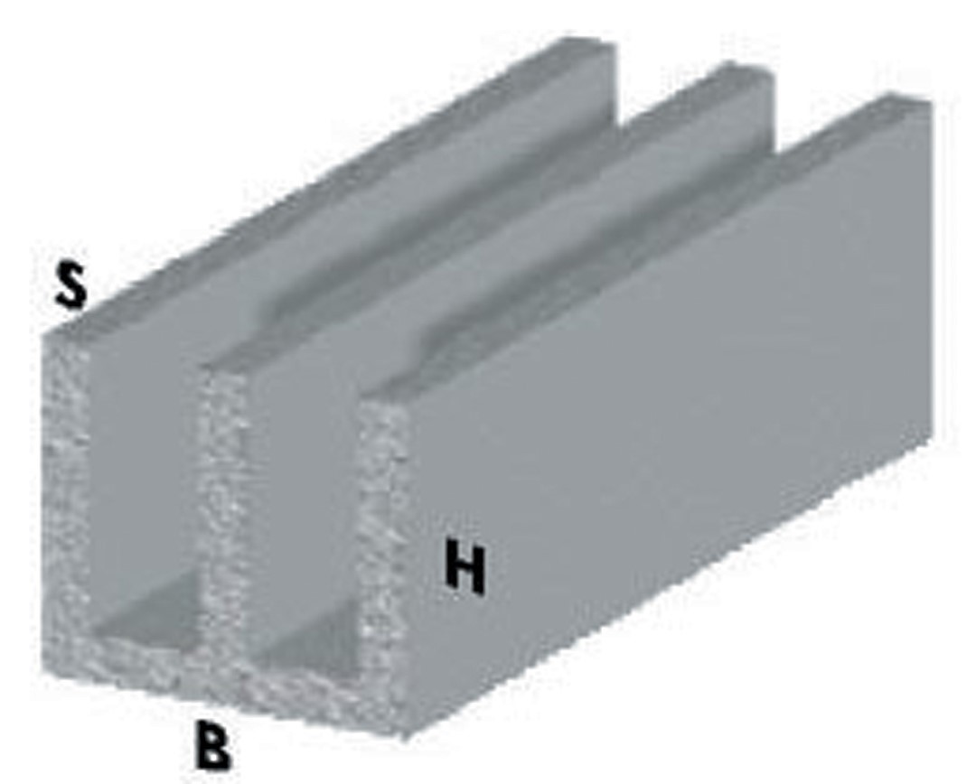 Profilo Da 2 Metri Canalino Doppio U Argento 16X12X1 – Arcansas