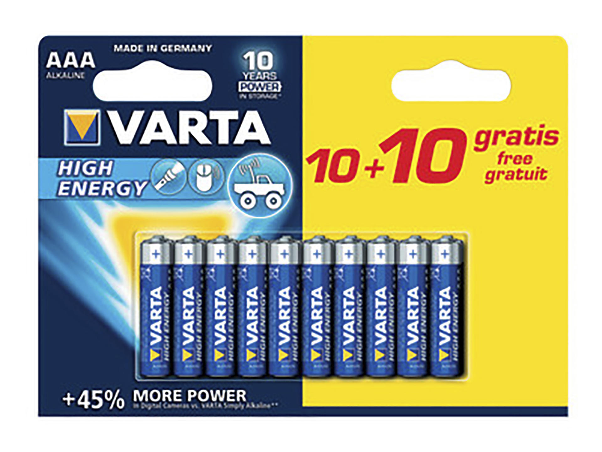 Varta Pila Alcalina Stilografica High Energy Free 20Aaa – Varta Batterie