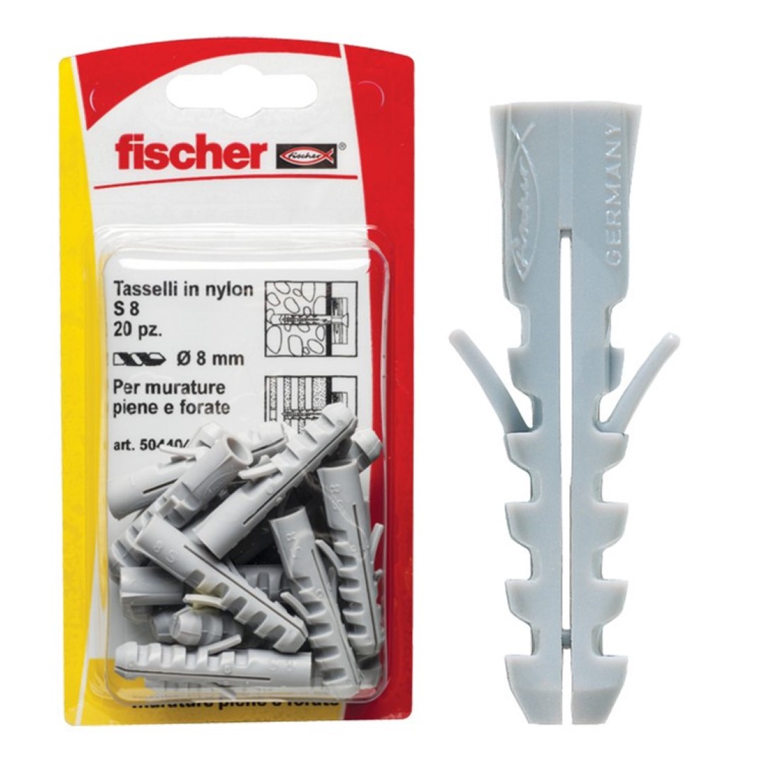 Tasselli Nylon S 5 K Set 5 Pezzi – Fischer