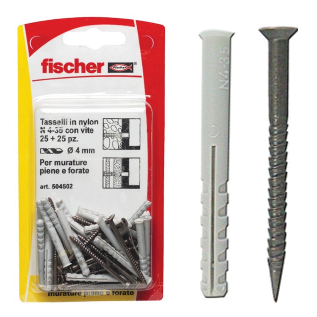 Tasselli Nylon N 435 K Set 5 Pezzi – Fischer