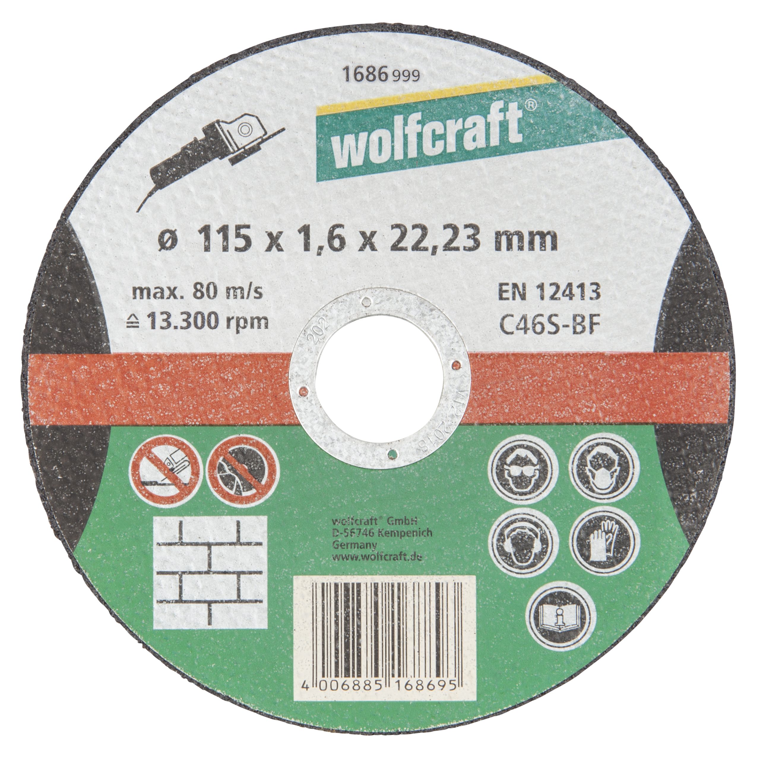 Disco Taglio Pietra 115X1,6X22,2Mm Set 5 Pezzi – Wolfcraft