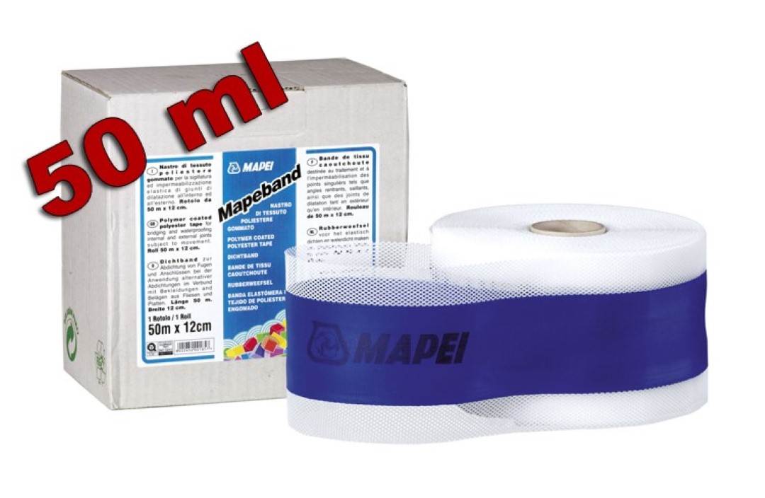 Nastro Per Impermeabilizzazioni Mapeband Rotolo Da 50 Metri Altezza 12Cm – Mapei