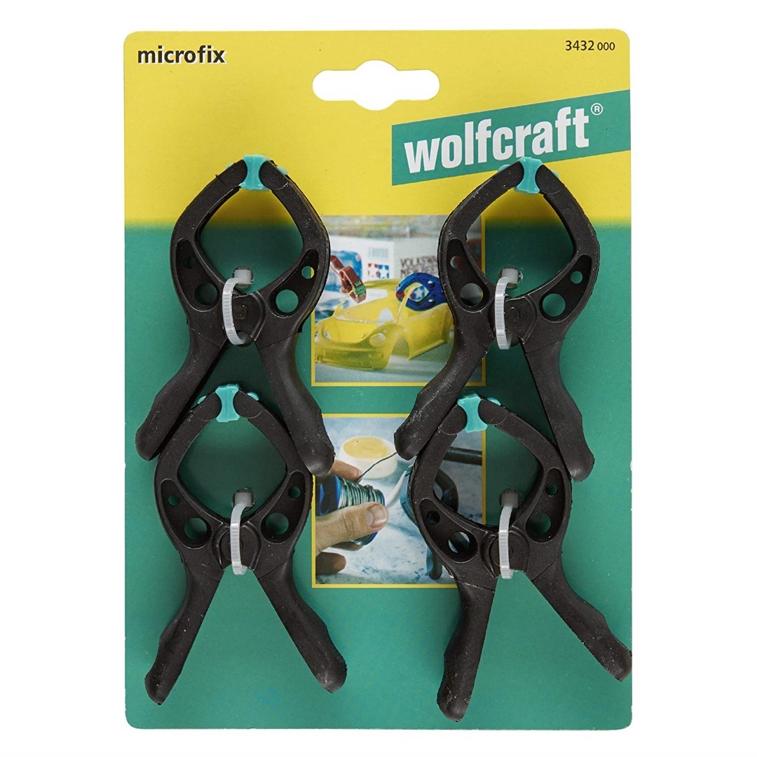 Set 4 Morsetti A Molla Micro-Fix 30 Mm Wolfcraft – Wolfcraft