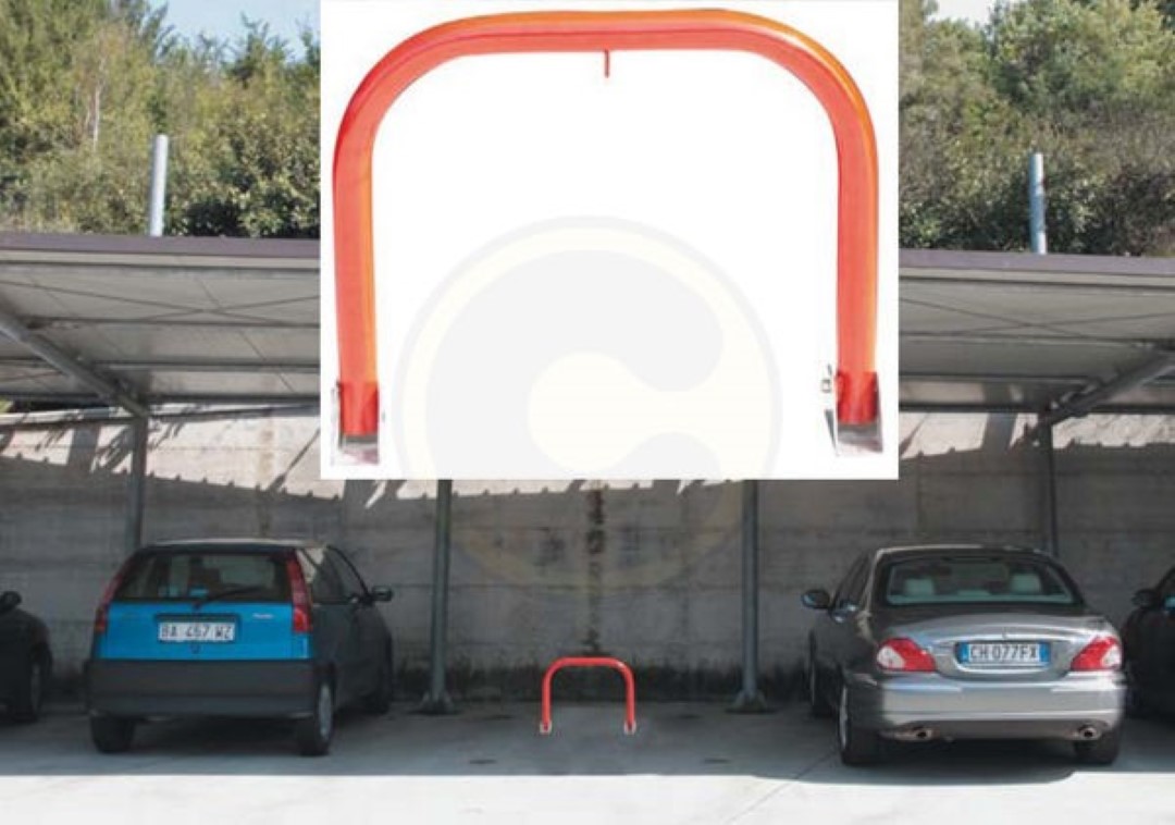 Dissuasore Di Parcheggio Parking Stop Reclinabile 53X17X45 Rosso – Fraschetti