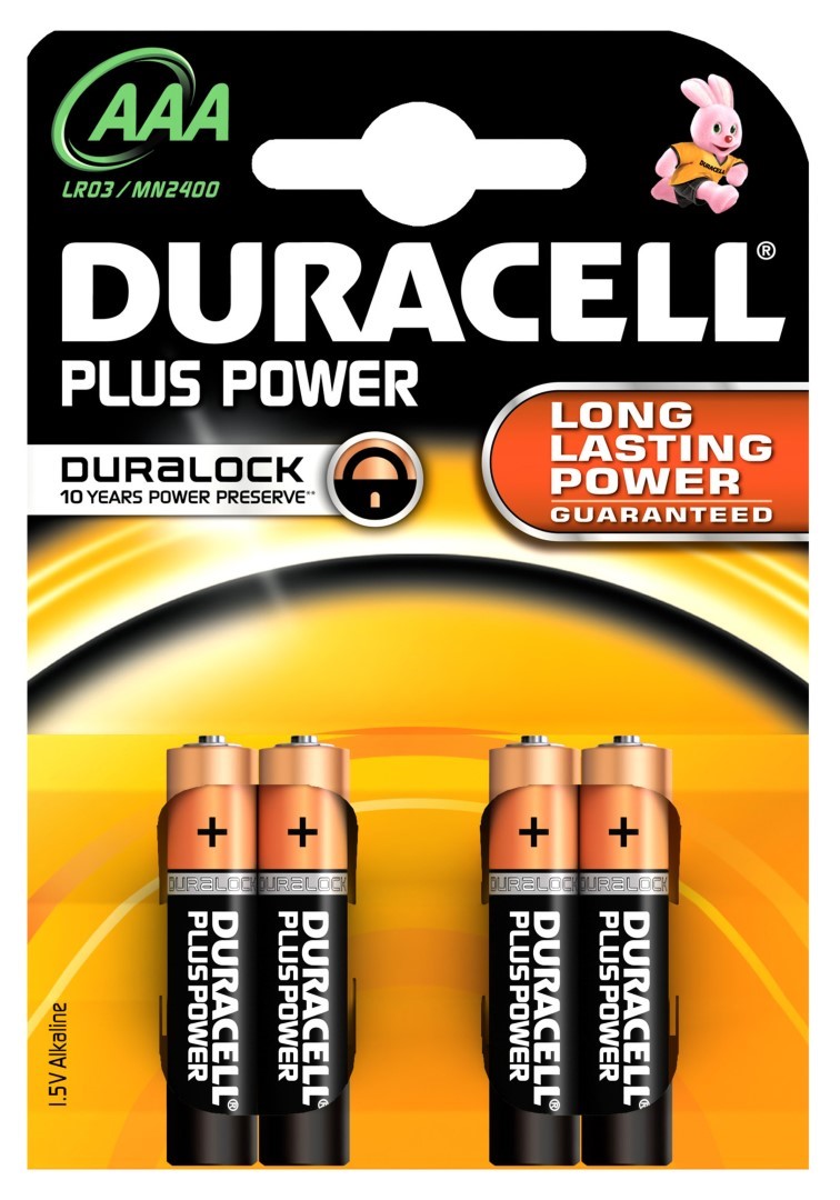 Batterie Pila Plus Power 1,5V Aaa Alcaline Ministilo Lr03 Mn2400 Duracell Set 5 Pezzi – Cfg