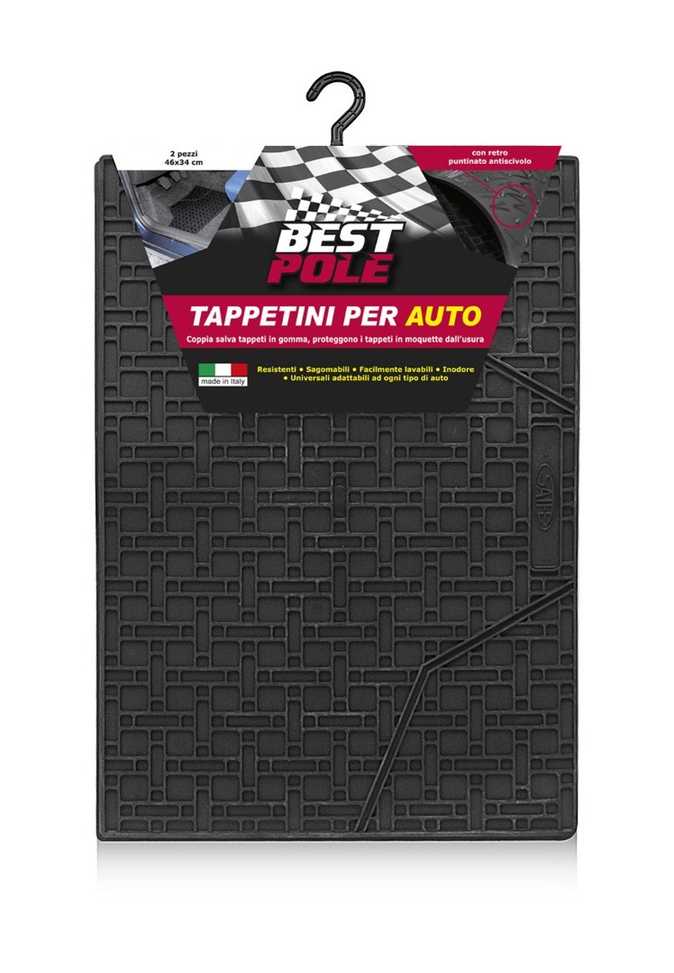 Tappetini Tappeto Set Auto 2 Pezzi Cm 45X31 Best Pole – Rhutten