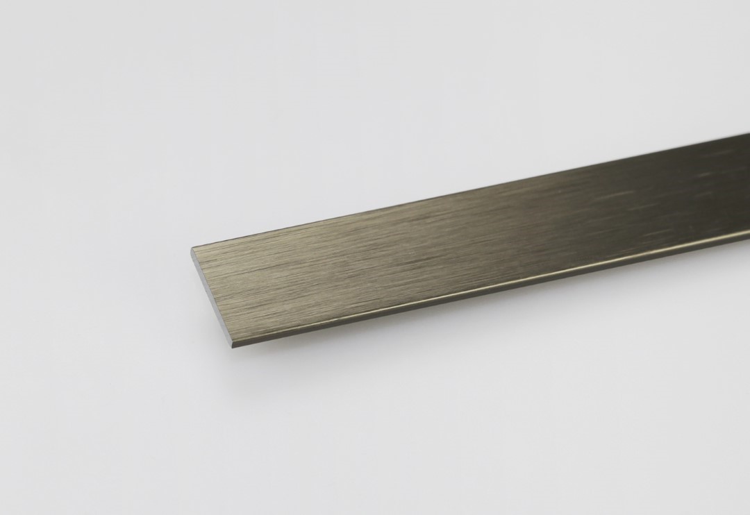 Profilo Da 1 Metro Piatto Alluminio 30X2 Titanio Spazzolato – Arcansas