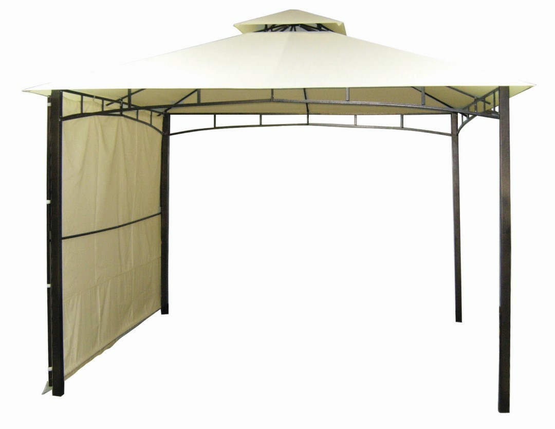 Gazebo Da Giardino In Metallo Antigua Con Telo 3,3X3,3 Metri – Biacchi Ettore